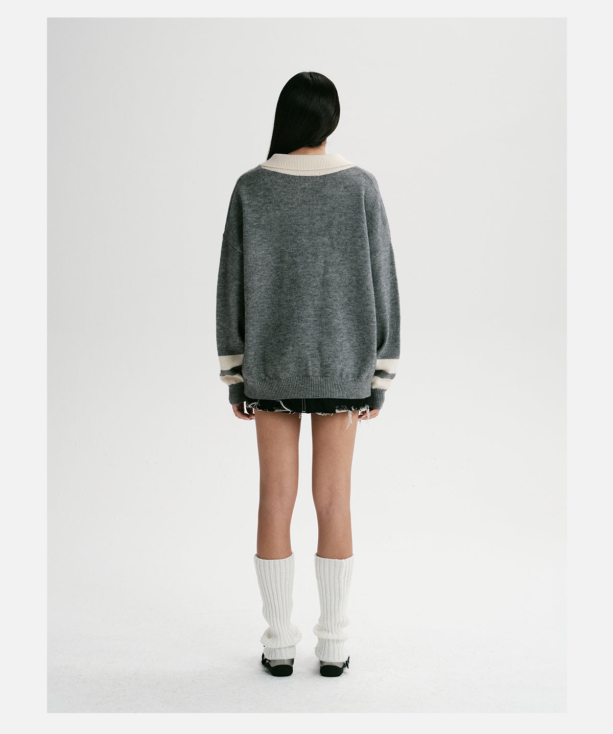 Src V-neck Sweater Grey