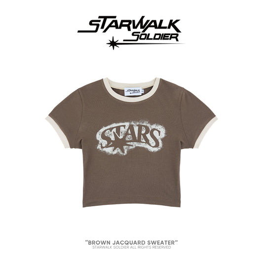 Brown Crop T-shirt