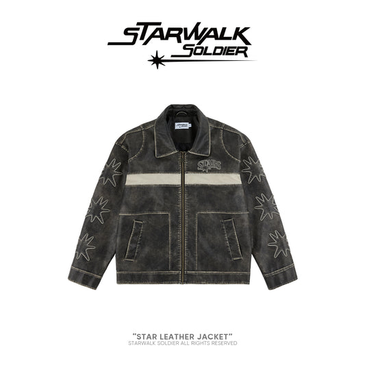 Star Leather Jacket