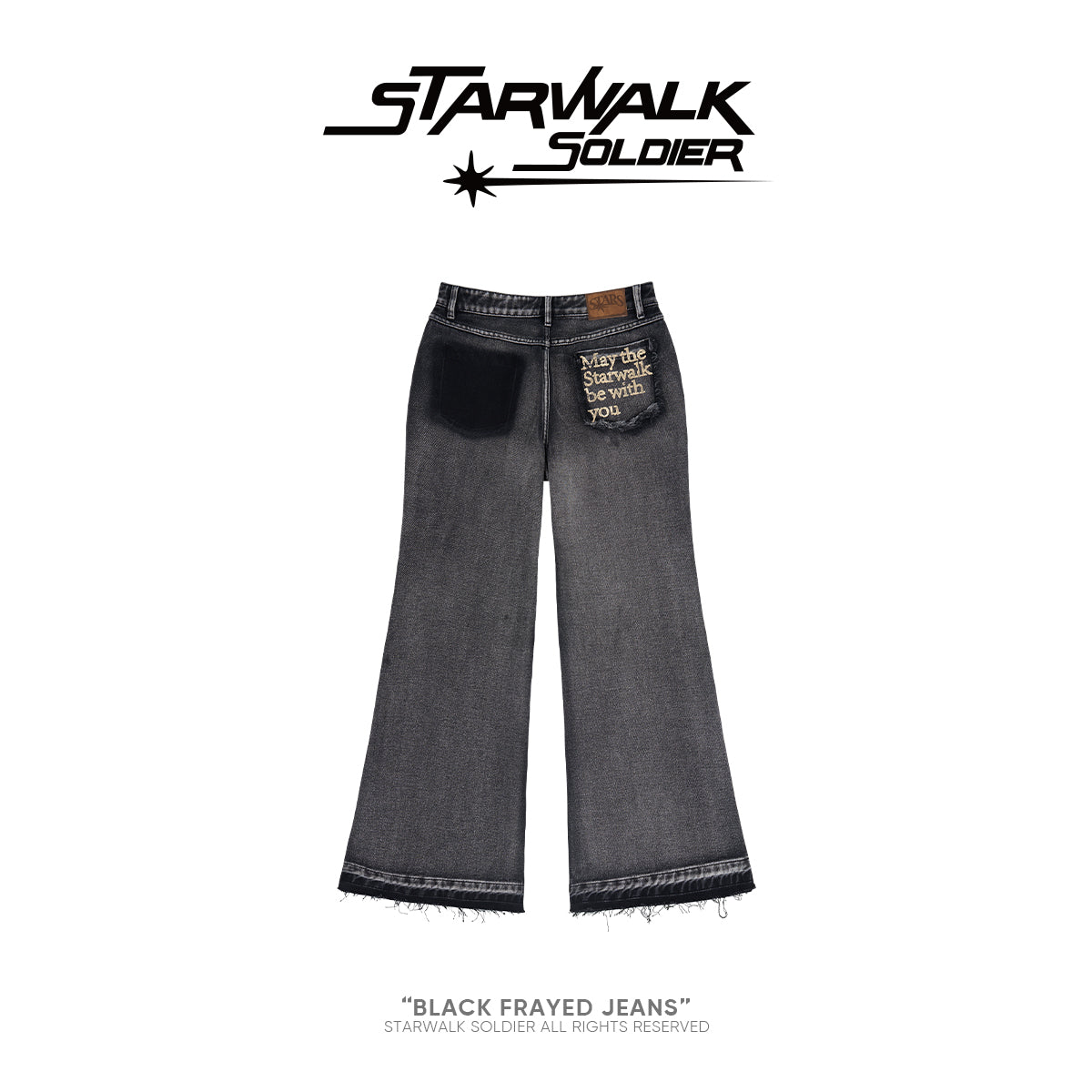 Black Frayed Jeans